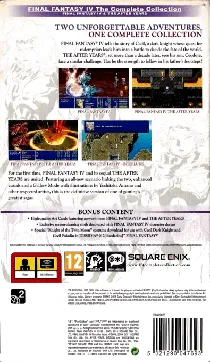 Final Fantasy 4 - The Complete Collection (EU) box cover back